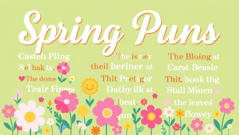 spring puns