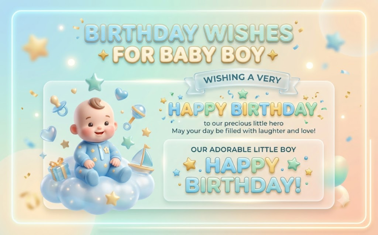 birthday wishes for baby boy
