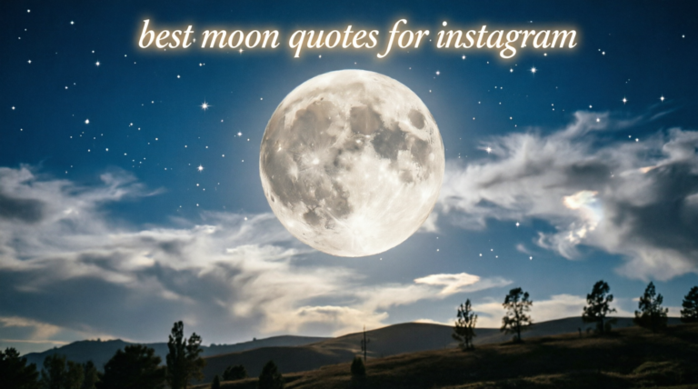 best moon quotes for instagram