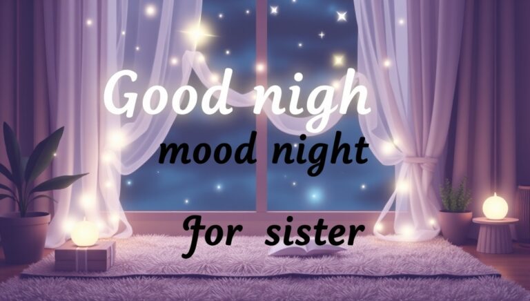 good night messages for sister
