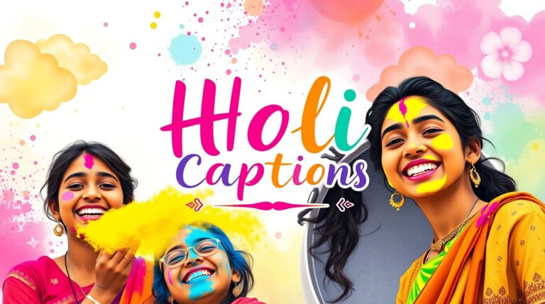 holi captions