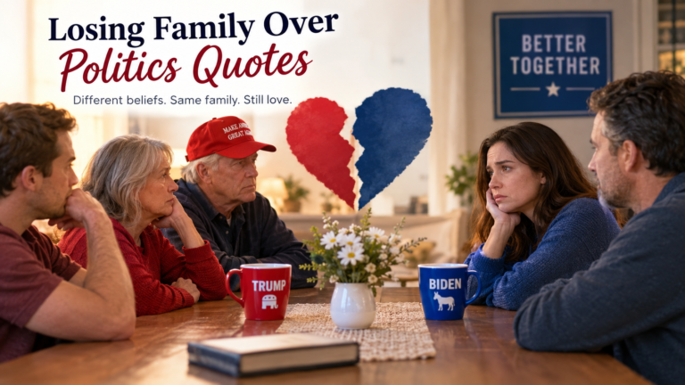 losing family over politics quotes