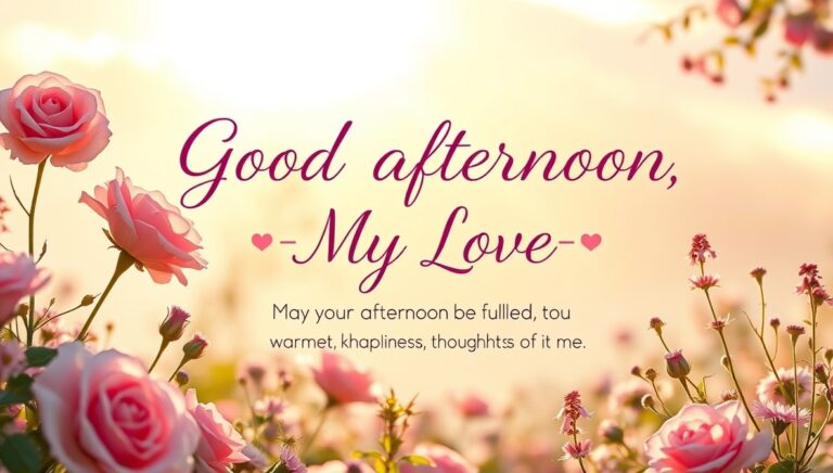 romantic good afternoon messages