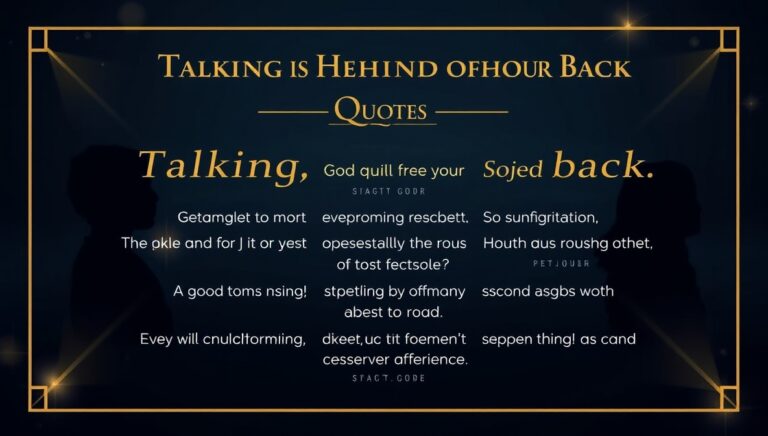 talking behind your back quotes