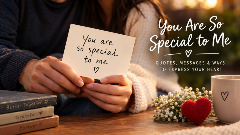 you are so special to me quotes
